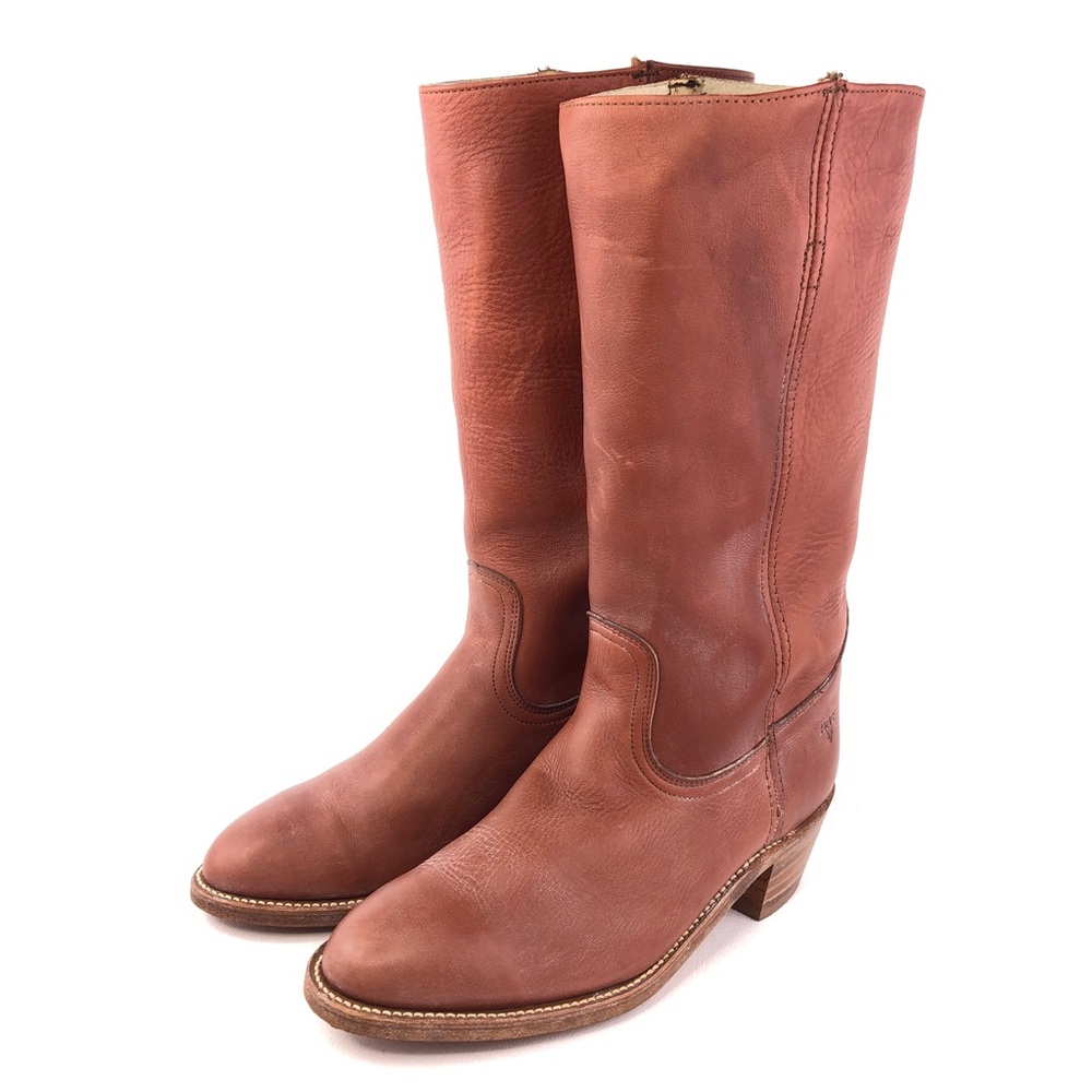 Vintage Frye 2565 Brown Leather Campus 14L Western Boots 8 EE - Picture 3 of 15